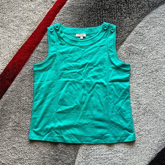 Hobbs London Teal Sleeveless Top - Picture 1 of 4